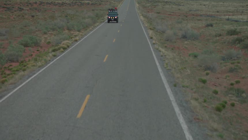 A two lane highway