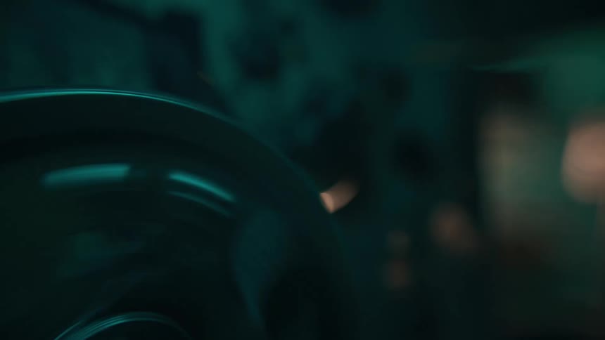 Abstract closeup of an engine in operation