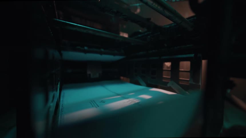 The printer is dropping sheets of paper