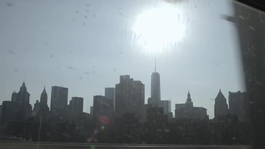 A city skyline