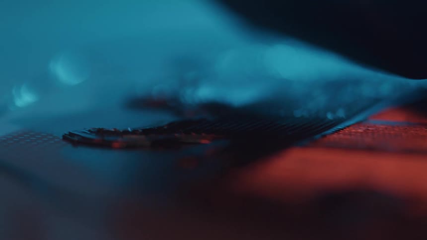 Machine moves back and forth over a textured surface