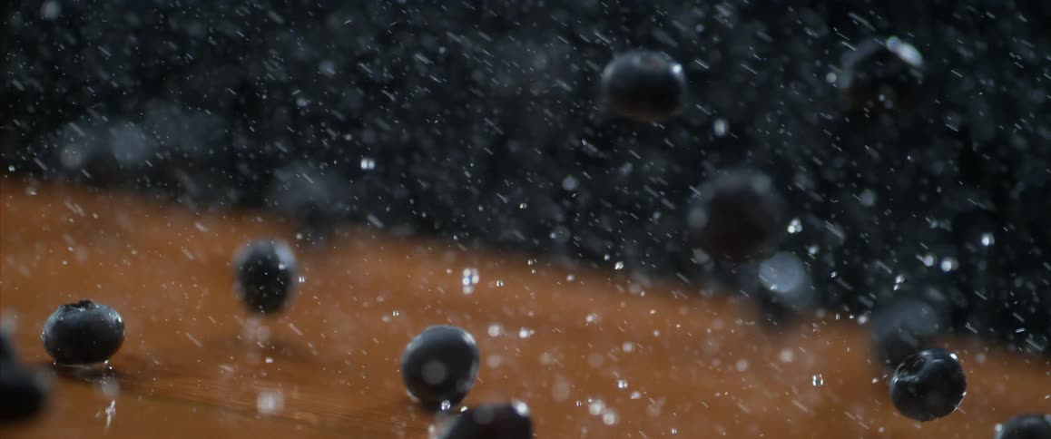A bouncing blueberries