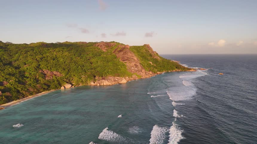 Waves head towards the shore