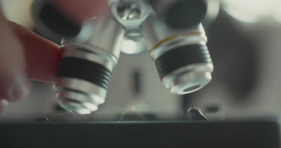 The microscope has four lenses