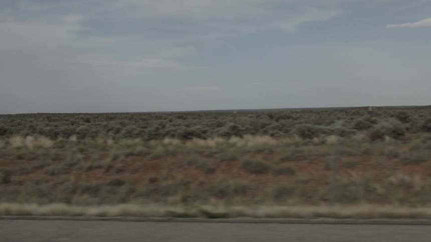 A mostly cloudy day in the desert