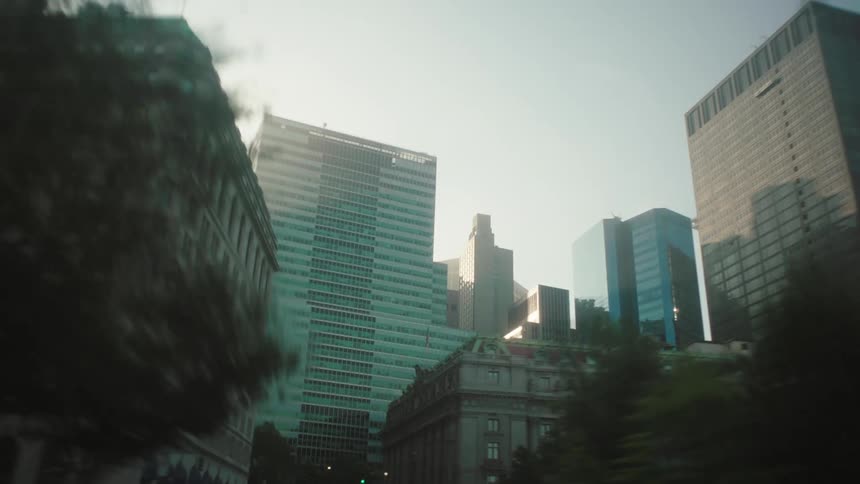 High buildings in a metropolitan city street during daytime