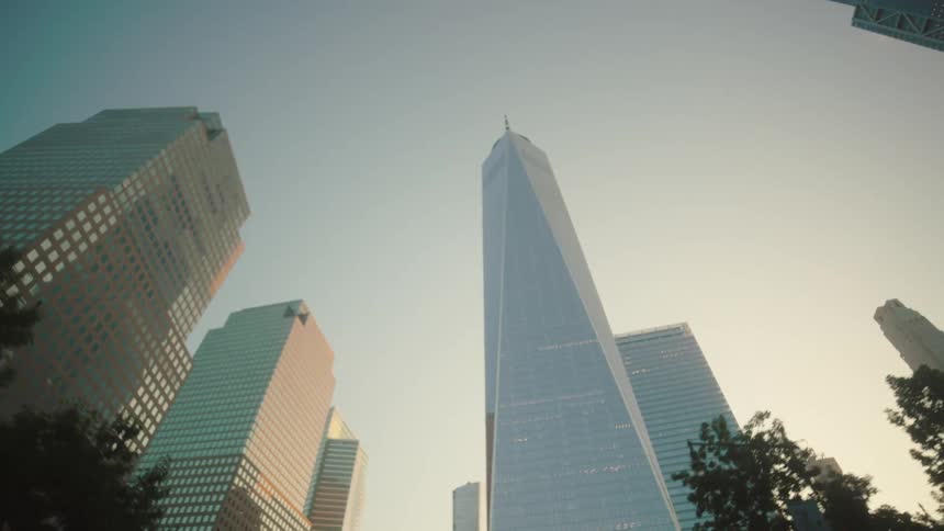 Very tall buildings fill the metropolis