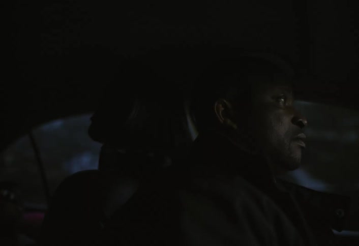 Concentrated man driving a car
