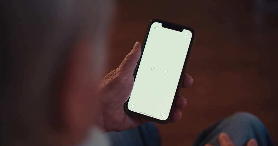 Person holding a smartphone