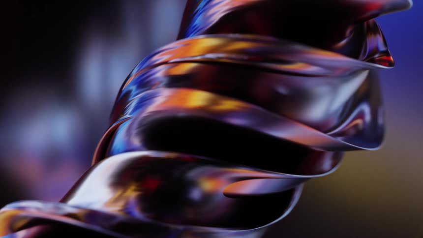 Bright abstract spiral against a blurred background