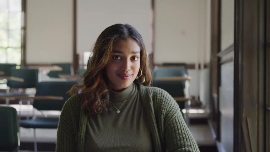 Woman inside a classroom