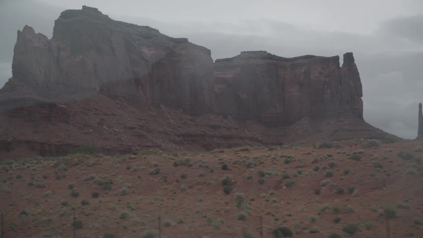 A plateau in the desert