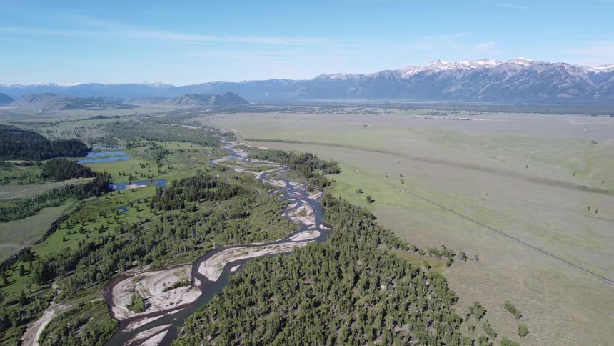 An aerial landscape view