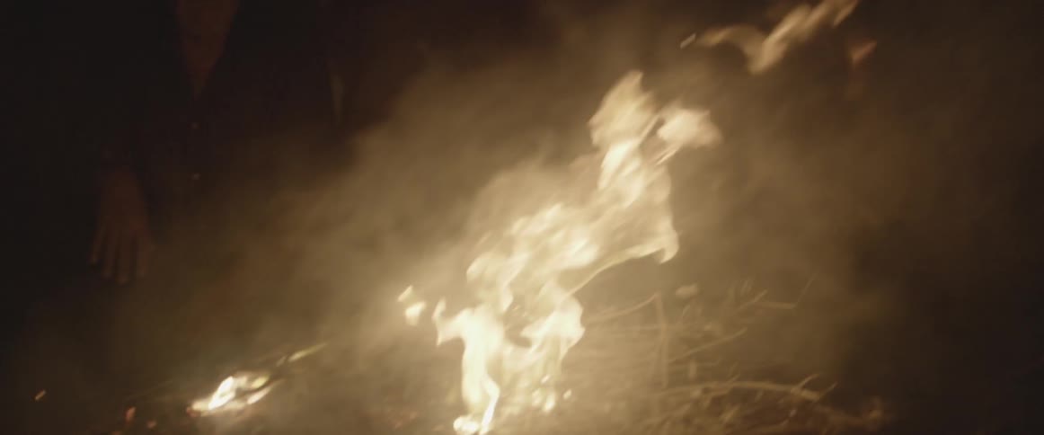 Grass and brush burn on a work table