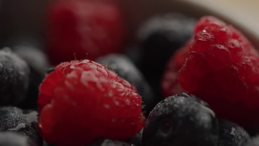 Bowl with red fruits