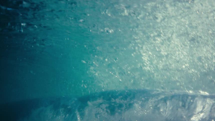 Ocean waves create a serious disturbance in the water during daylight