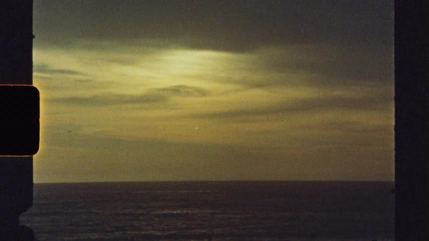 Seascape on a cloudy dawn
