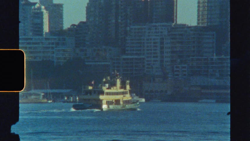 The large ferry heads towards he city