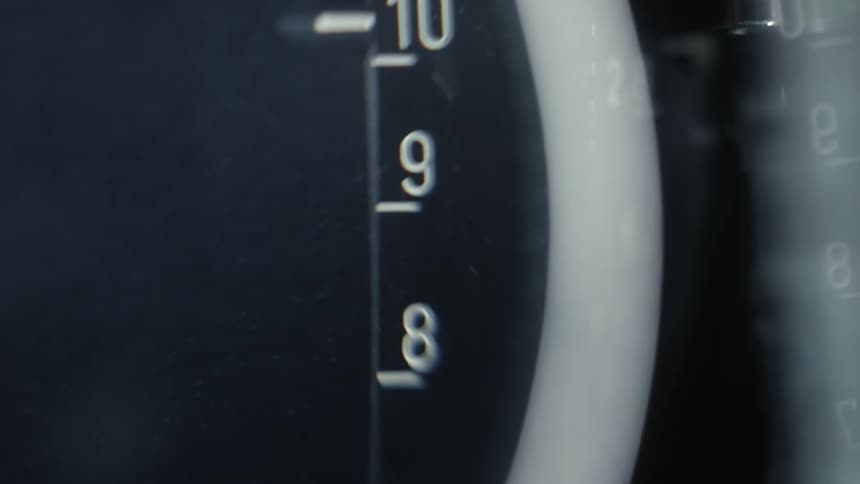 Numbers scroll past while a camera setting is changed