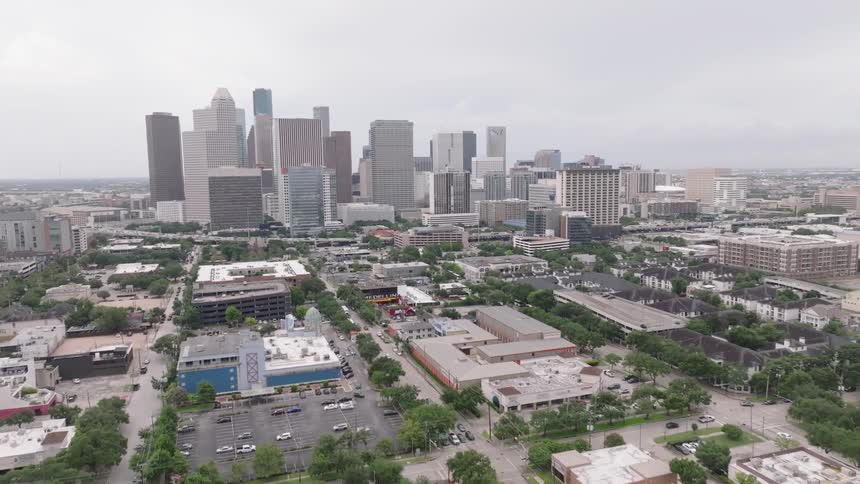 Aerial of metropolitan city skyline during daytime