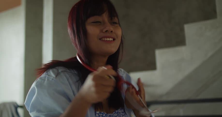 A nurse talks to someone off camera