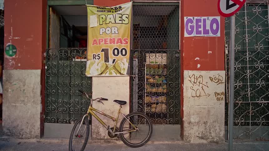 The front of a shop building in a developing community during daytime