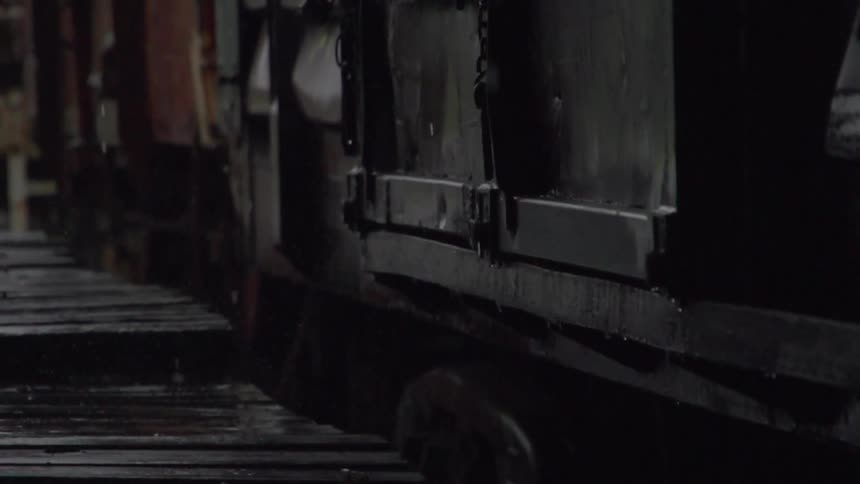 Water dripping on to a platform