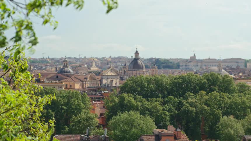 A large town seen from a distance