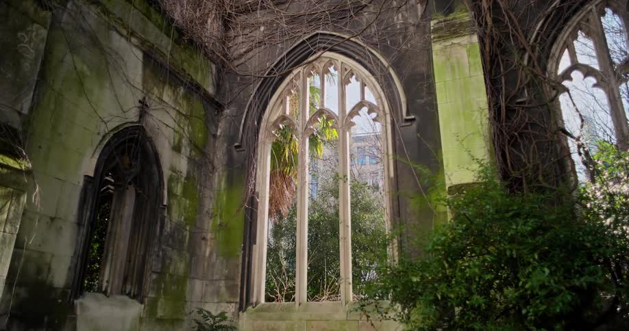 A gate in an old ruin