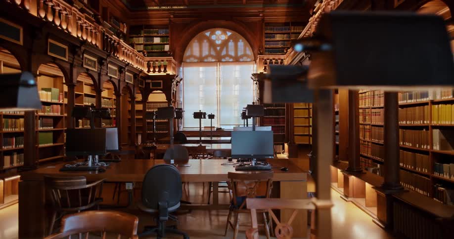 Moving through a library