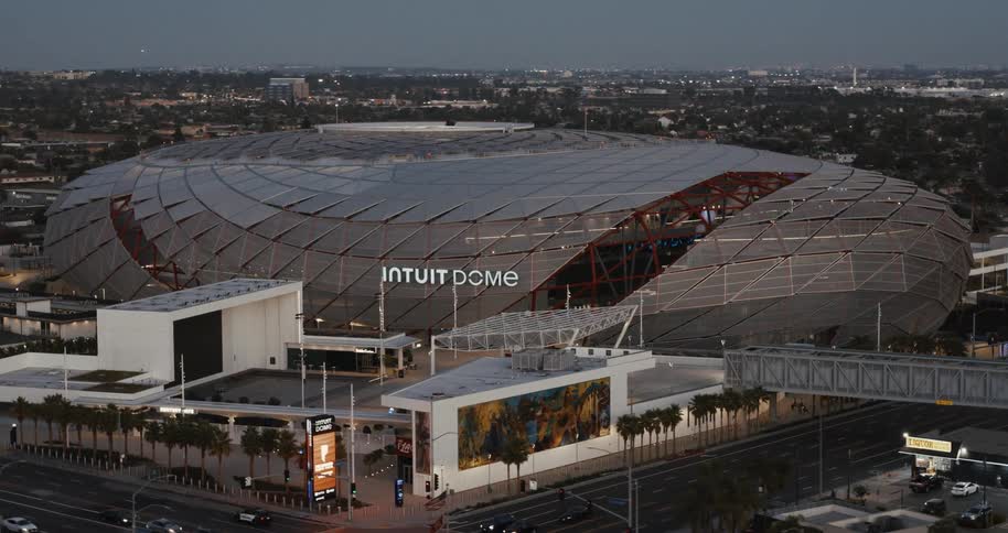 A large domeshaped stadium