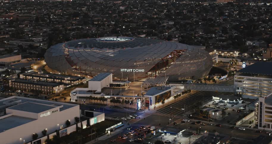 A large domeshaped stadium