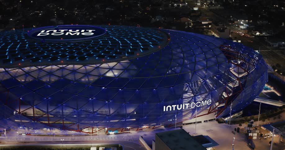 A large domeshaped stadium