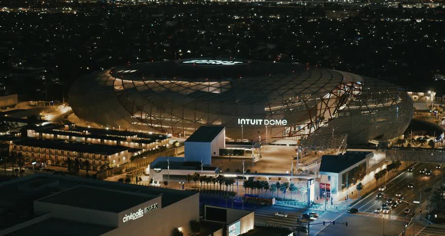 A large domeshaped stadium