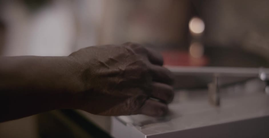 A record is placed onto a record player