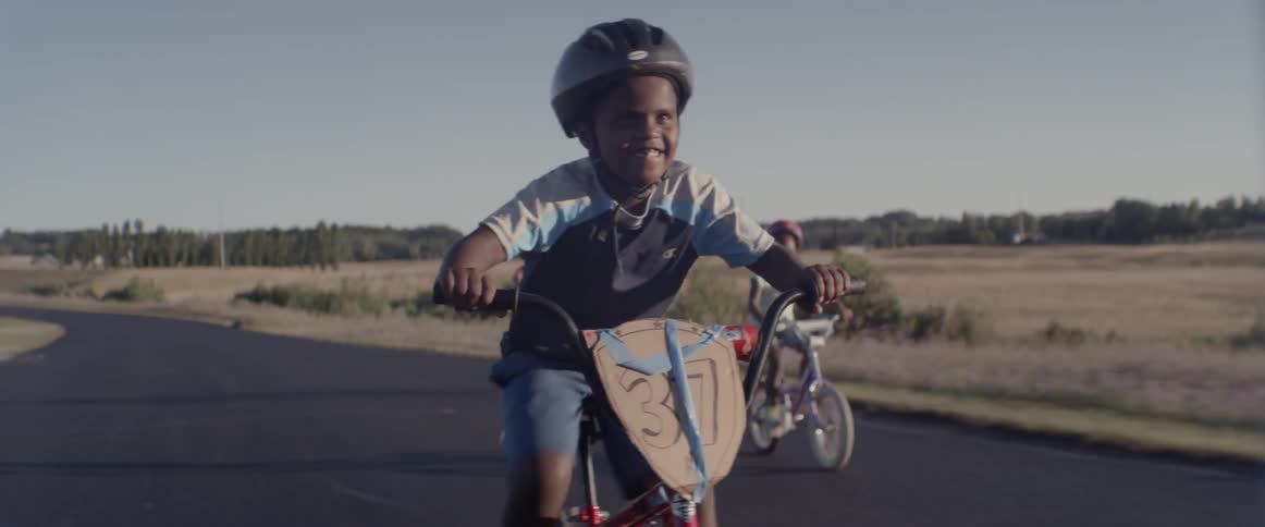 Children riding their bikes