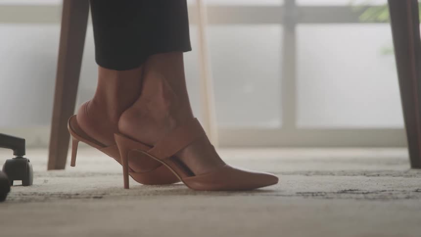 Womans feet with high heels