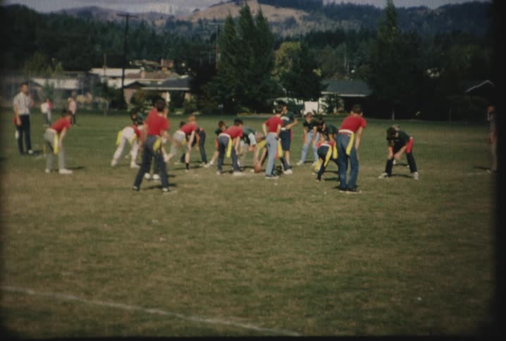 Children play flag football