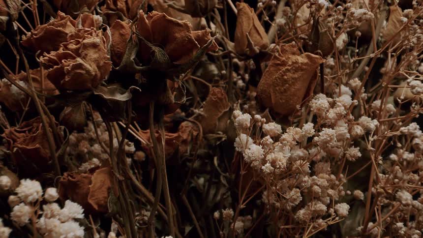 Dry flower bouquet