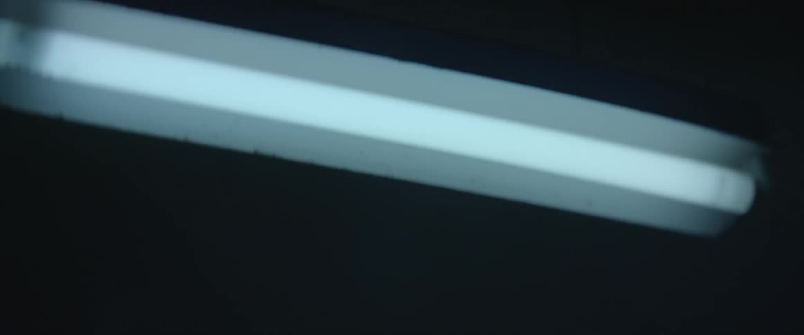 A light bulb is flashing