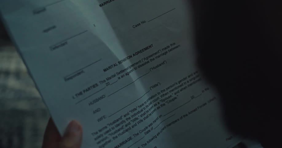 Person reading a document