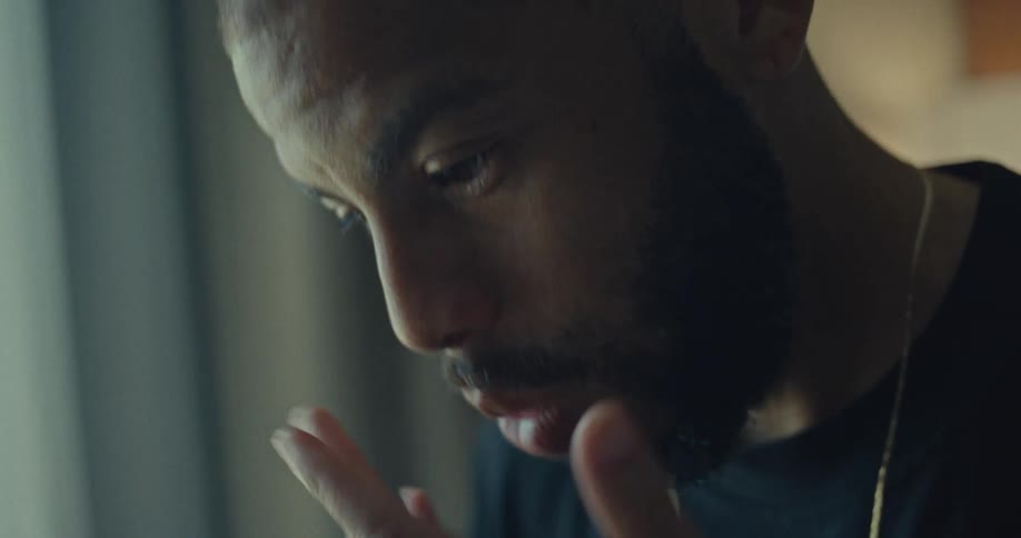 Bearded man in an interior space