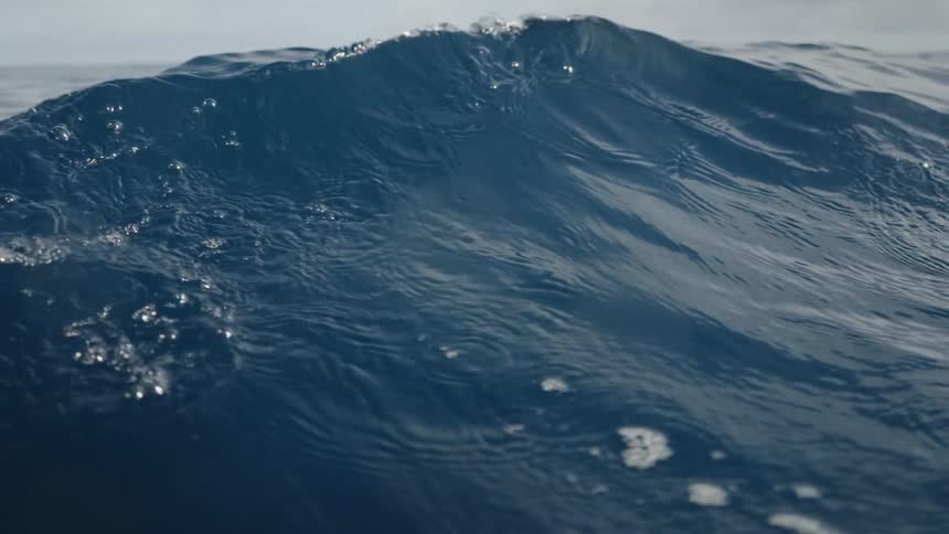A sea with blue waters and gentle waves