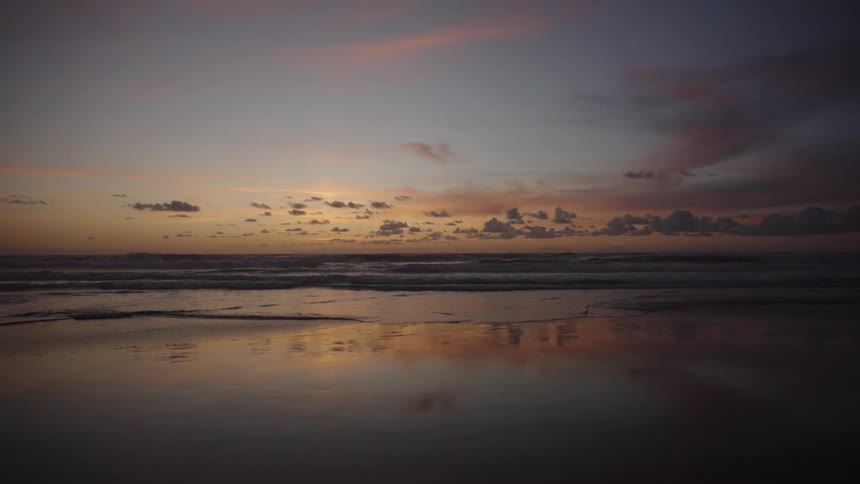 Sunset over the beach