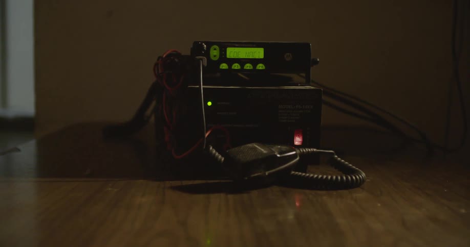 A Radio Unit Sits on a Table