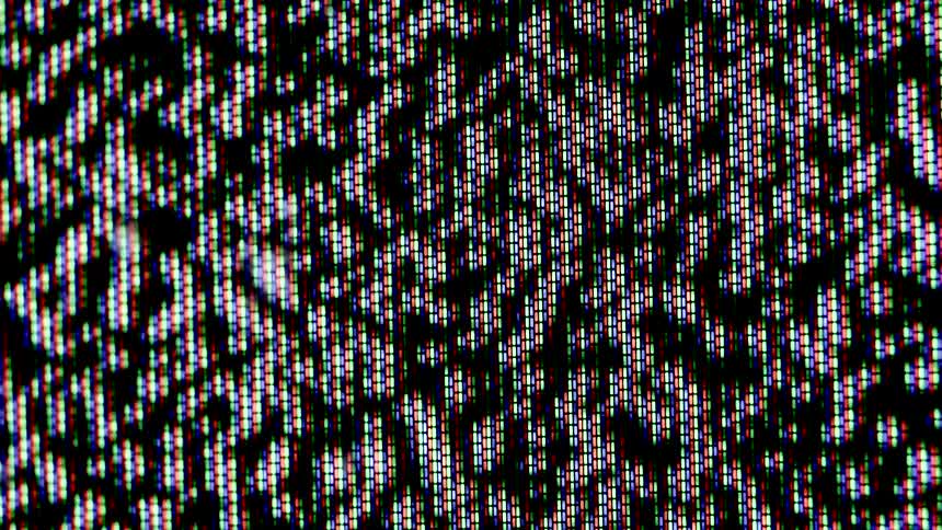 White noise on a television screen
