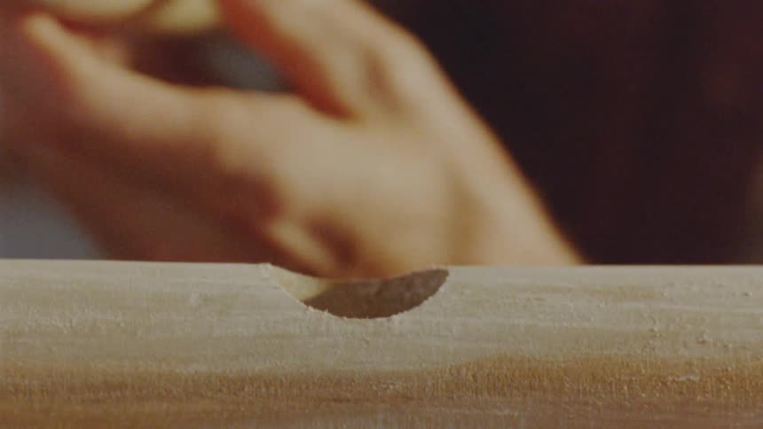 The woodworking is building with wood