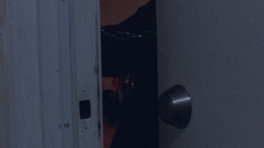 Man opening a door