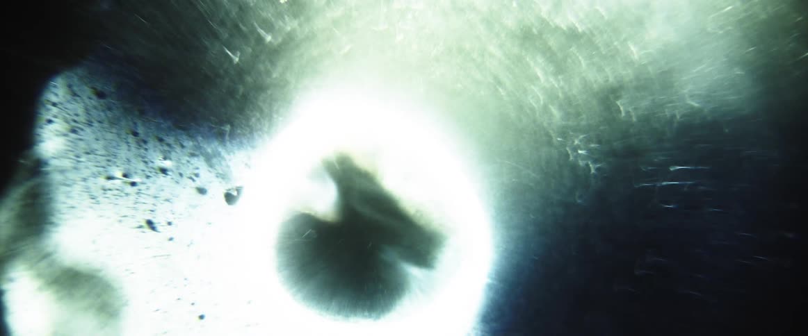 Light passes over a surface