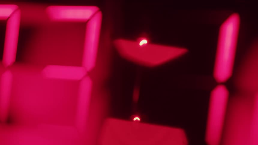A digital clock on countdown mode
